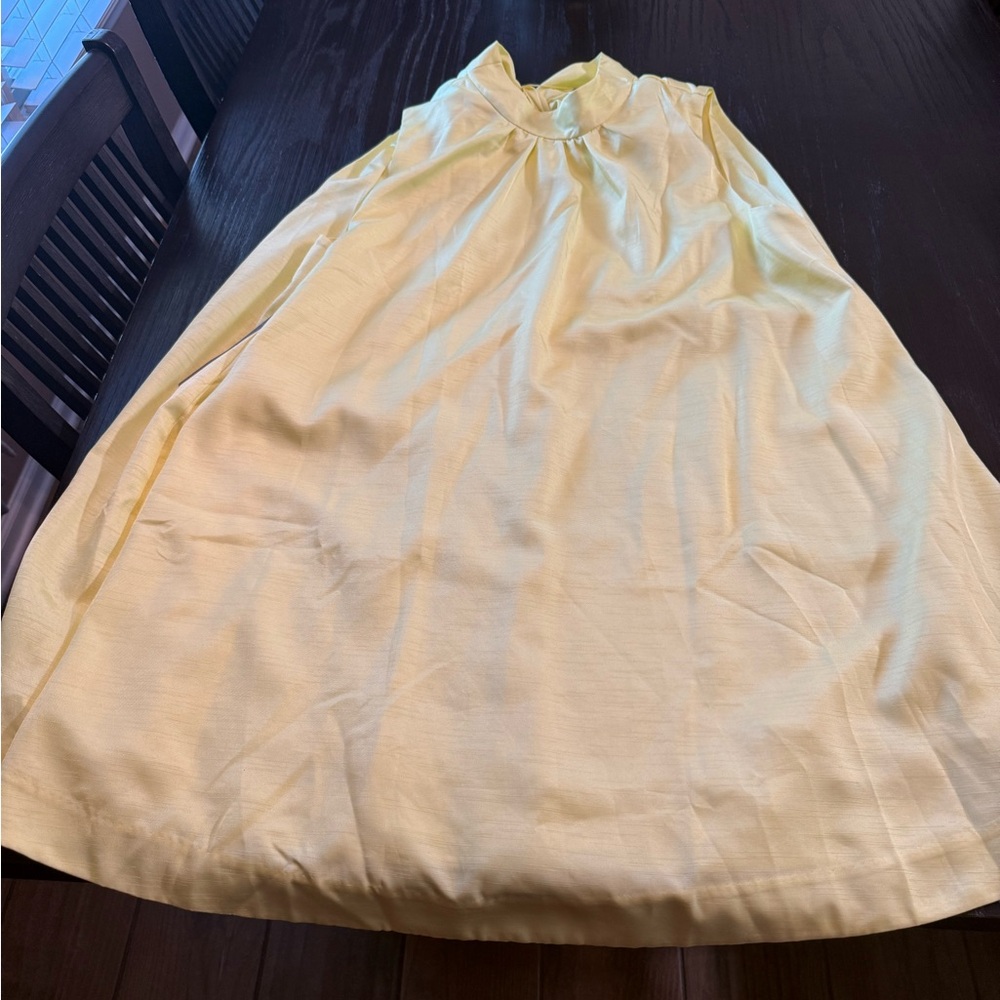 Anthropologie Light Yellow Dress